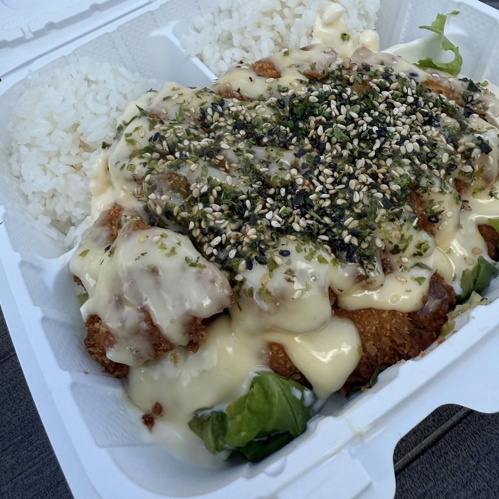 Fresh Catch - Fresh Ahi Katsu - - LARGE portion (2 pieces) for $17!! Delicious, but I'd ask for easy mayo next time - Hawaiian Near Me - Honolulu, Hawaii Fresh Catch - Fresh Ahi Katsu - - LARGE portion (2 pieces) for $17!! Delicious, but I'd ask for easy mayo next time - Hawaiian Near Me - Honolulu, Hawaii