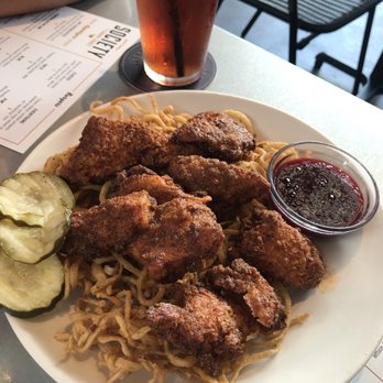 Society Burger - The hot chicken bite appetizer - Burgers Near Me - Tulsa, Oklahoma Society Burger - The hot chicken bite appetizer - Burgers Near Me - Tulsa, Oklahoma
