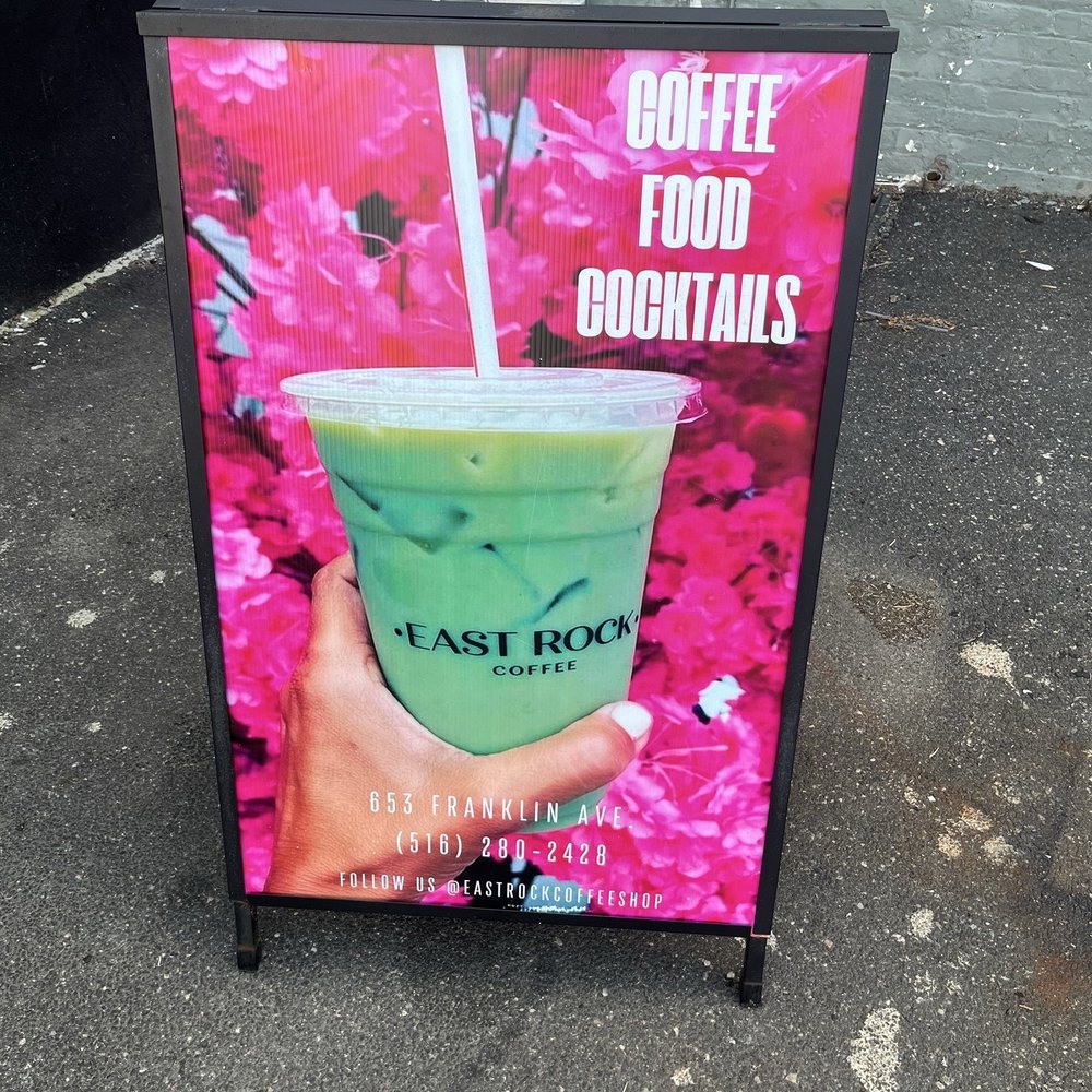 East Rock coffee - Sign at the back door - Coffee & Tea Near Me - Garden City, New York East Rock coffee - Sign at the back door - Coffee & Tea Near Me - Garden City, New York