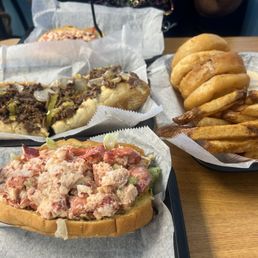 Lobster roll and Philly cheesesteak will make you slap someone really hard, lol. Absolutely delicious. Lobster roll and Philly cheesesteak will make you slap someone really hard, lol. Absolutely delicious.