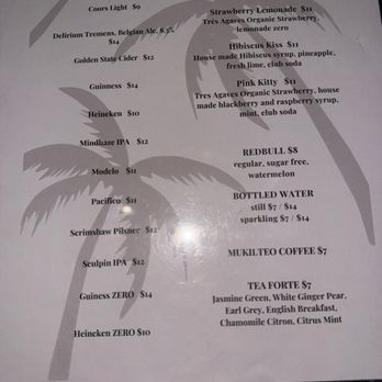 The Kookaburra Lounge - Beverage menu - Comedy Clubs Near Me - Los Angeles, California The Kookaburra Lounge - Beverage menu - Comedy Clubs Near Me - Los Angeles, California