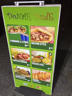 Menu photo 2 Donair Dude Granville Vancouver, BC