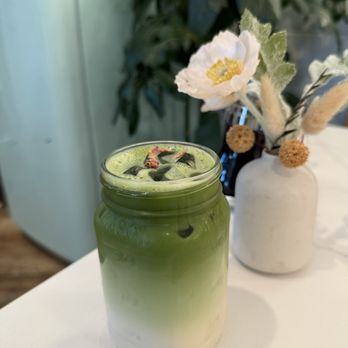 Mints & Honey - Iced Rose Matcha Latte - Coffee & Tea Near Me - Burlingame, California Mints & Honey - Iced Rose Matcha Latte - Coffee & Tea Near Me - Burlingame, California