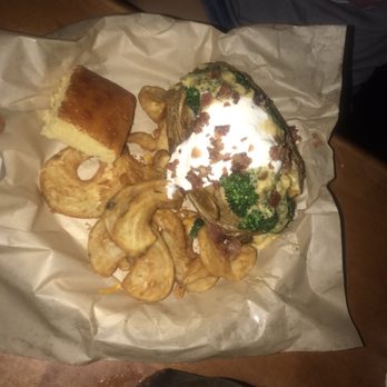Famous Daves - Stuffed potato and fries - Barbeque Near Me - Long Beach, California Famous Daves - Stuffed potato and fries - Barbeque Near Me - Long Beach, California