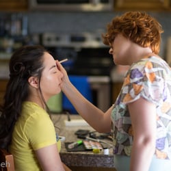 Meghan Kelly Makeup Artist - On a photo shoot.