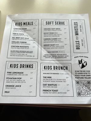 Menu photo 3 Bells and Whistles Vancouver, BC
