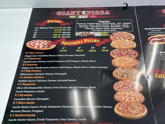 Menu photo 6 Giant Pizza San Diego, CA Menu photo 6 Giant Pizza San Diego, CA