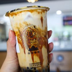 Tiger Sugar - John's Creek - Brown Sugar Boba Milk with Espresso + Cream Mousse @tiffhuangry