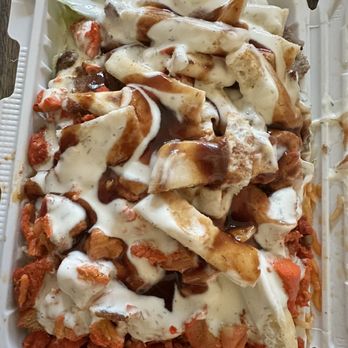Zabi Halal Food - Combo Lamb & Chicken over Rice - Street Vendors Near Me - Flushing, New York