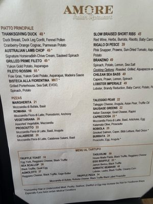 Menu photo 2 Amore Italian Restaurant Houston, TX
