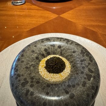Addison - Regis Ova Reserve Caviar, Koshinkari Rice, Smoked Sabayon, Sesame - New American Near Me - San Diego, California Addison - Regis Ova Reserve Caviar, Koshinkari Rice, Smoked Sabayon, Sesame - New American Near Me - San Diego, California