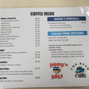 Tina's Too! - They're now offering coffee partnering with The Rush food truck. Will have to try it next visit. - Delis Near Me - Escondido, California