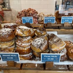 Carlton Bakery - Almond sticky bun, pecan sticky bun
