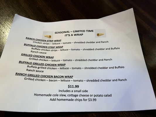 Menu photo 1 The Inn Cedar Rapids, IA