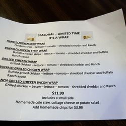 The Inn - Seasonal specials