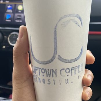 Uptown Coffee - Medium Caramel Latte with Oat milk - Coffee & Tea Near Me - Kingston, New York