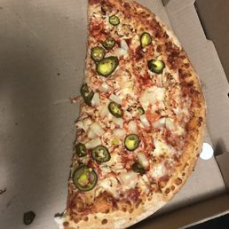 a slice of pizza in a box a slice of pizza in a box