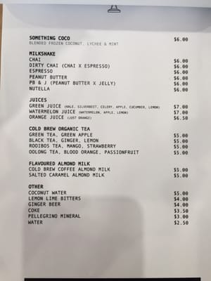 Menu photo 2 The Usual Cafe Cabramatta, NSW