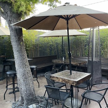 Flux Bar - Back patio - Gay Bars Near Me - Bellflower, California
