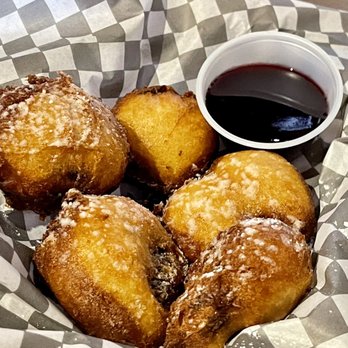 The Shed - Hey deep fried Oreos with Barry dipping sauce. It really good, we weren't expecting them to be soft, but they were like a beignet. - American Near Me - Boise, Idaho