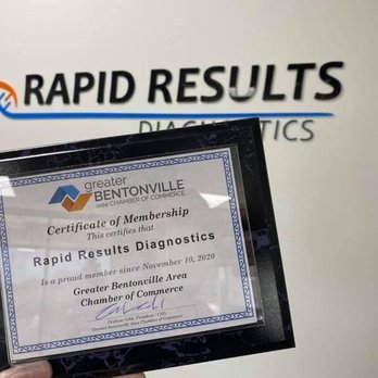 Rapid Results Diagnostics - Bentonville Chamber of Commerce - Laboratory Testing Near Me - Bentonville, Arkansas Rapid Results Diagnostics - Bentonville Chamber of Commerce - Laboratory Testing Near Me - Bentonville, Arkansas