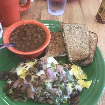 Tucker's - Meat lovers skillet with toast and baked beans - American Near Me - Concord, New Hampshire Tucker's - Meat lovers skillet with toast and baked beans - American Near Me - Concord, New Hampshire