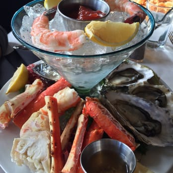Parkers' Lighthouse - $45 Seafood tower (paid an extra $15 for a little more, so was $60) - Seafood Near Me - Long Beach, California