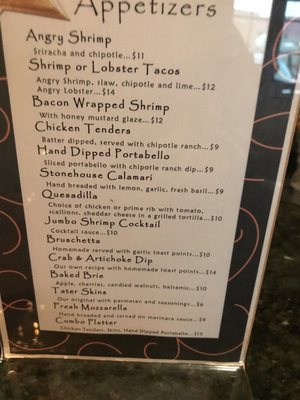 Menu photo 4 The Stonehouse Escanaba, MI