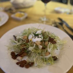 Brasserie D - What I think should be a famous Frisée salad with a perfectly poached egg