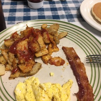 Knead the Dough - City Farmers Breakfast with added potatoes. Sausage & pancake not in photo. - American Near Me - Ransomville, New York Knead the Dough - City Farmers Breakfast with added potatoes. Sausage & pancake not in photo. - American Near Me - Ransomville, New York