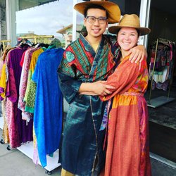 Coyote Moon Collective - Recycled vintage silk kimonos, one of our best sellers!