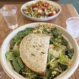 Mexican Caesar Salad & Mediterranean Warm Bowl Mexican Caesar Salad & Mediterranean Warm Bowl