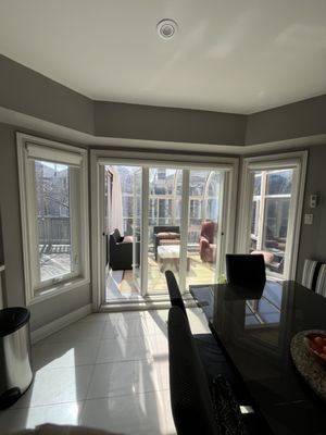 Residential Window Services - Residential Window Films : Enhance your living space
Energy Efficiency:
Window film can reduce heat gain and loss, helping to maintain a consistent indoor temperature. This can lead to lower heating and cooling costs throughout the year.
UV Protection:
Many window films block up to 99% of harmful ultraviolet (UV) rays. This helps protect skin from sun damage and prevents furniture, flooring, and artwork from fading over time.
Glare Reduction:
By minimizing glare from sunlight, window film enhances comfort, especially in areas frequently exposed to direct sunlight. This can improve the usability of screens and reduce eye strain.
Privacy:
Certain window films provide an increased level of privacy without sacrificing natural light. They can obscure the view from the outside while still allowing homeowners to see out.
Security and Safety:
Some window films are designed to hold glass fragments together in the event of a breakage, reducing the risk of injury from shattered glass. Additionally, they can deter potential intruders by making windows more difficult to break.
Aesthetic Appeal:
Window film comes in various styles and shades, allowing homeowners to enhance their home's appearance while also providing functional benefits.
Easy Installation and Maintenance:
Window film can be installed quickly and typically requires minimal maintenance. It is a cost-effective upgrade compared to more extensive window replacements.
Environmental Benefits:
By reducing energy consumption, window film contributes to a lower carbon footprint, aligning with eco-friendly living practices.
Incorporating residential window film can significantly enhance comfort, safety, and energy efficiency in the home while providing additional aesthetic and financial benefits. Residential Window Services - Residential Window Films : Enhance your living space
Energy Efficiency:
Window film can reduce heat gain and loss, helping to maintain a consistent indoor temperature. This can lead to lower heating and cooling costs throughout the year.
UV Protection:
Many window films block up to 99% of harmful ultraviolet (UV) rays. This helps protect skin from sun damage and prevents furniture, flooring, and artwork from fading over time.
Glare Reduction:
By minimizing glare from sunlight, window film enhances comfort, especially in areas frequently exposed to direct sunlight. This can improve the usability of screens and reduce eye strain.
Privacy:
Certain window films provide an increased level of privacy without sacrificing natural light. They can obscure the view from the outside while still allowing homeowners to see out.
Security and Safety:
Some window films are designed to hold glass fragments together in the event of a breakage, reducing the risk of injury from shattered glass. Additionally, they can deter potential intruders by making windows more difficult to break.
Aesthetic Appeal:
Window film comes in various styles and shades, allowing homeowners to enhance their home's appearance while also providing functional benefits.
Easy Installation and Maintenance:
Window film can be installed quickly and typically requires minimal maintenance. It is a cost-effective upgrade compared to more extensive window replacements.
Environmental Benefits:
By reducing energy consumption, window film contributes to a lower carbon footprint, aligning with eco-friendly living practices.
Incorporating residential window film can significantly enhance comfort, safety, and energy efficiency in the home while providing additional aesthetic and financial benefits.