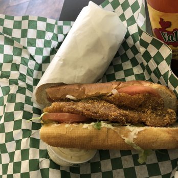Swamp Cafe - 8" Long Catfish Po Boy - Cajun/Creole Near Me - Dallas, Texas