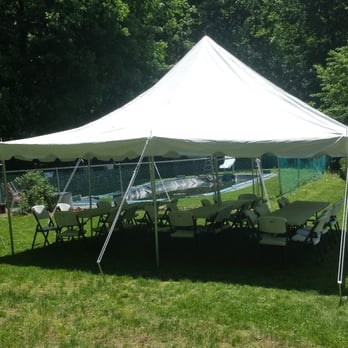 Funzone Inflatables - 20x20 Pole Tent - Party Equipment Rentals Near Me