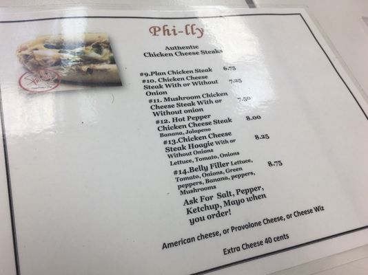 Menu photo 4 Phi-lly Cheese Steaks & Things Danville, VA Menu photo 4 Phi-lly Cheese Steaks & Things Danville, VA