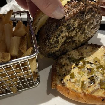 Yard House - Two pepper jack burger - New American Near Me - Virginia Beach, Virginia Yard House - Two pepper jack burger - New American Near Me - Virginia Beach, Virginia