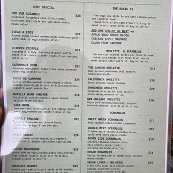 Taste & Glory - Menu as of 3/30/25 - Breakfast & Brunch Near Me - San Mateo, California Taste & Glory - Menu as of 3/30/25 - Breakfast & Brunch Near Me - San Mateo, California