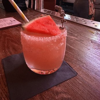 Ghost Donkey - Watermelon basil margarita made with smoky tequila - Mexican Near Me - Las Vegas, Nevada Ghost Donkey - Watermelon basil margarita made with smoky tequila - Mexican Near Me - Las Vegas, Nevada