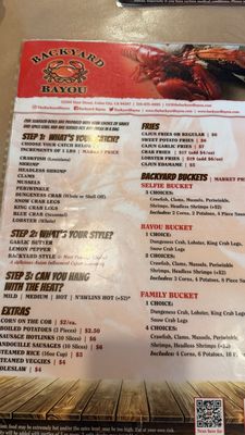 Menu photo 2 Backyard Bayou Union City, CA