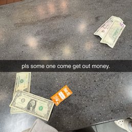 Us waiting for over 20 mins with our cash clearly out. Us waiting for over 20 mins with our cash clearly out.