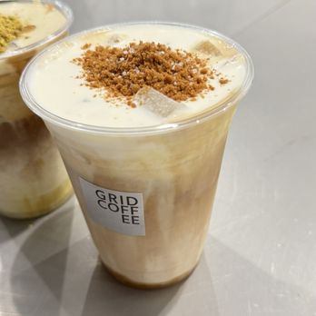Grid Coffee - Cookie butter latte - $7.50 - Coffee & Tea Near Me - Santa Ana, California