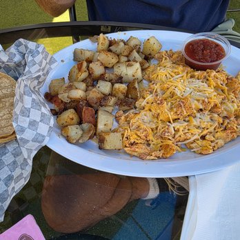 Gillespie Field Cafe - Chorizo and potatoes, the amount of food!! - Breakfast & Brunch Near Me - El Cajon, California Gillespie Field Cafe - Chorizo and potatoes, the amount of food!! - Breakfast & Brunch Near Me - El Cajon, California