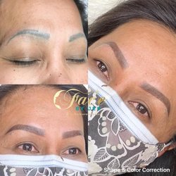Face By Jen Win - Color and shape correction over old tattooed.