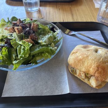 Uprise Bakery - Roasted chicken sandwich with Thai caesar salad - Bakeries Near Me - Columbia, Missouri Uprise Bakery - Roasted chicken sandwich with Thai caesar salad - Bakeries Near Me - Columbia, Missouri