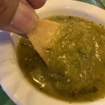 Two Amigos Taqueria - Green salsa. - Mexican Near Me - Waxahachie, Texas