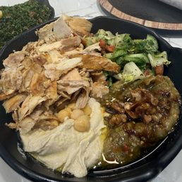 Chicken shawarma salad bowl Chicken shawarma salad bowl