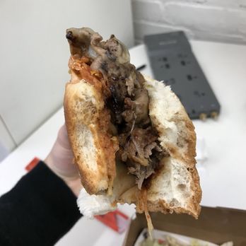 Moyzilla - Inside of the kimchi bulgogi cheesesteak special - Food Trucks Near Me
