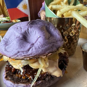 Hiraya Cafe  - Ube Chori Burger - Filipino Near Me - Washington, DC, District of Columbia