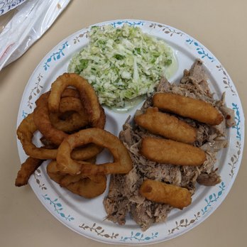 Ken's Grill - Pulled BBQ plate (large) - Barbeque Near Me - La Grange, North Carolina